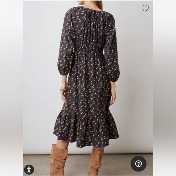 NWT RAILS Sal Romantic Floral Peasant Midi Dress Women’s SIZE SMALL - Picture 3 of 16